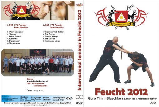 Doppel DVD FFA (Filipino Fighting Arts) Seminar mit Guru Tim Blaschke 2012 – Bild 2